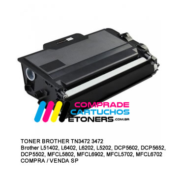 Compra Venda Brother TN3472 3472 Brother L5402, L6402, L6202, L5202, DCP5602, DCP5652, DCP5502, MFCL5802, MFCL6902, MFCL5702, MFCL6702 sp